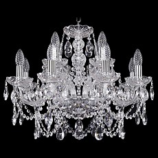 Подвесная люстра bohemia ivele crystal 1411 1411-8-4-195-ni